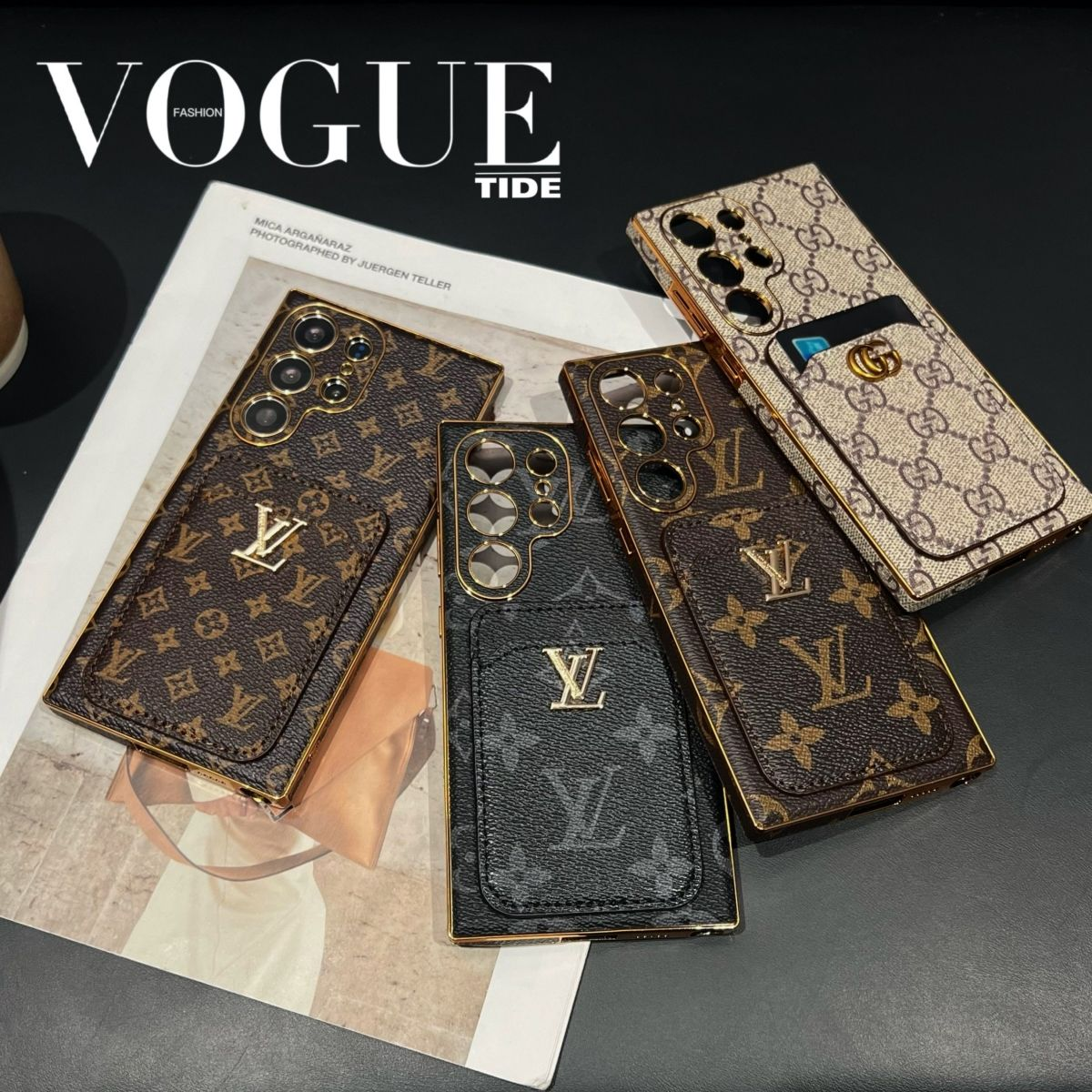 ルイヴィトン Galaxy S25 Ultraケース カード収納 モノグラム LV