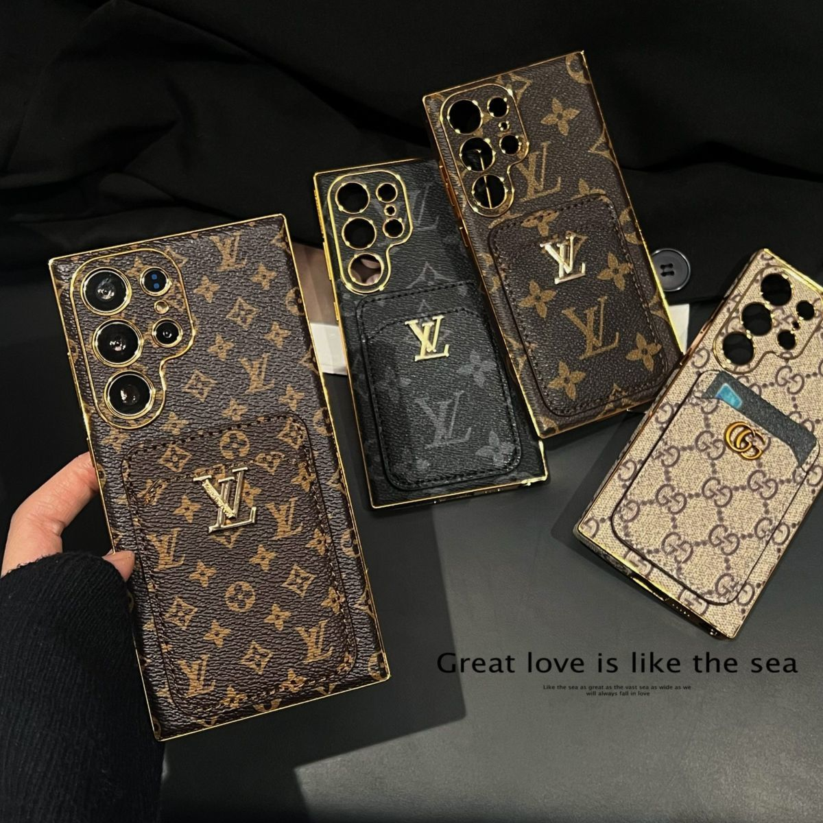ルイヴィトン Galaxy S25 Ultraケース カード収納 モノグラム LV 