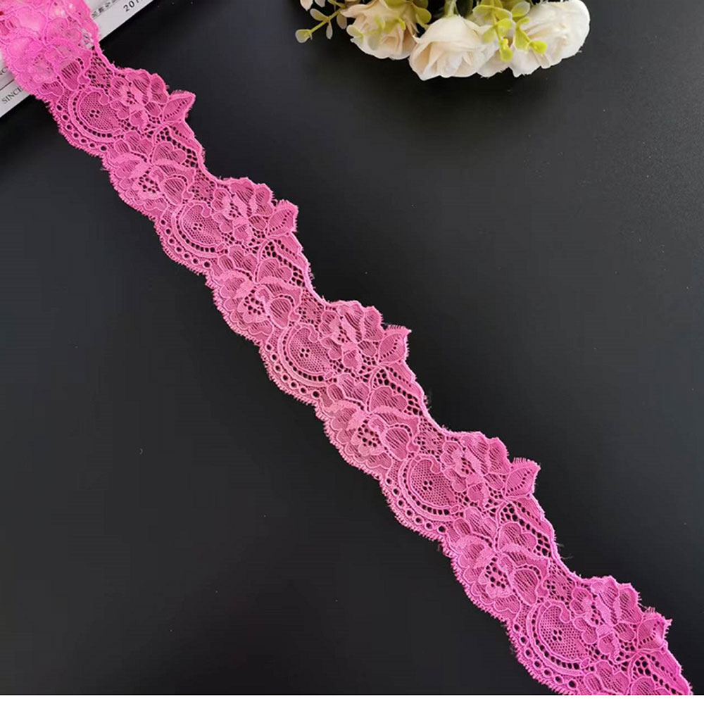 Stretchable Lace Trim purple