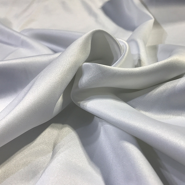 75D White Satin Fabric