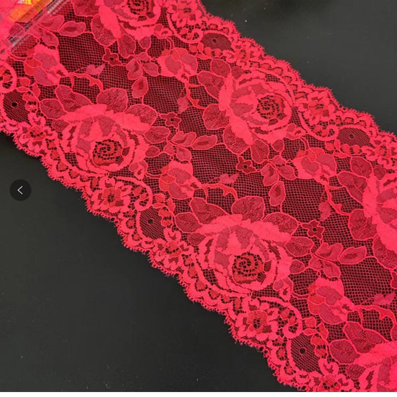 Nylon Lace Fabric red