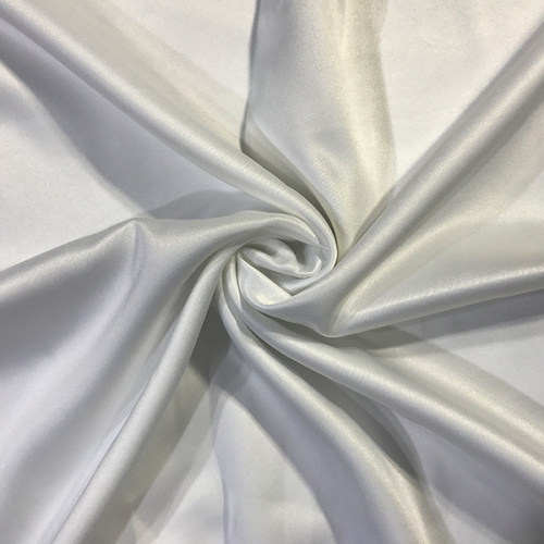 75D White Satin Fabric