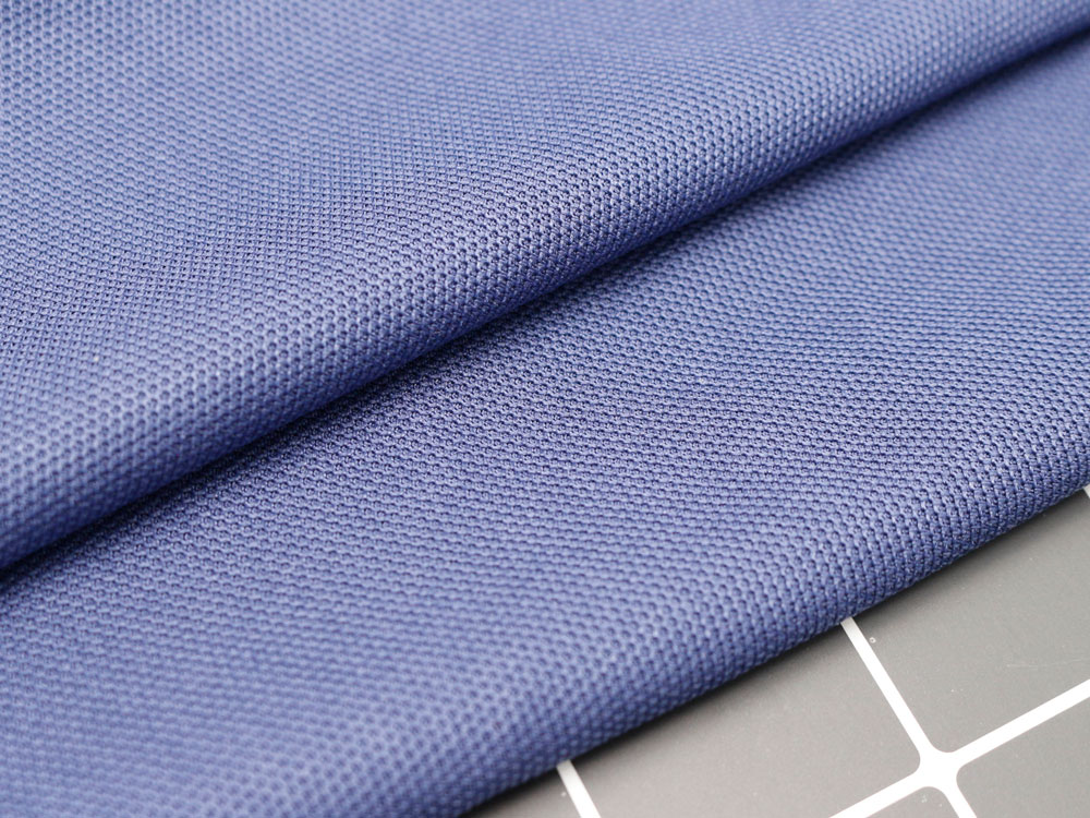 Mesh jersey fabric blue