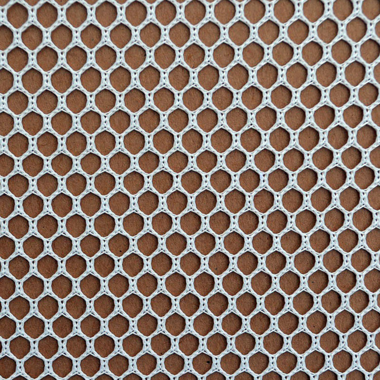 Hex Mesh Fabric white