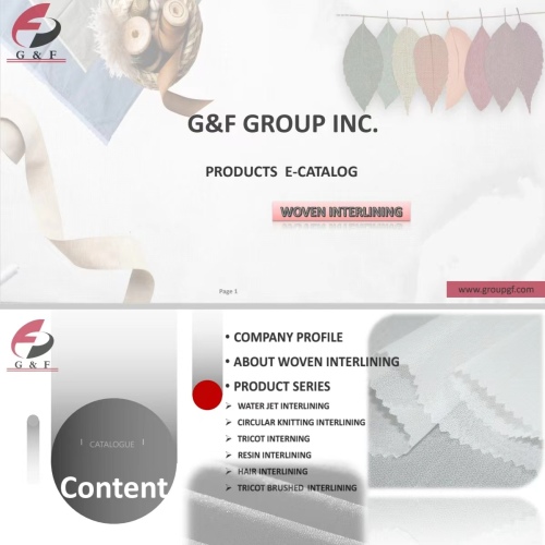 Download G&amp;F E catalog--Woven Interlining