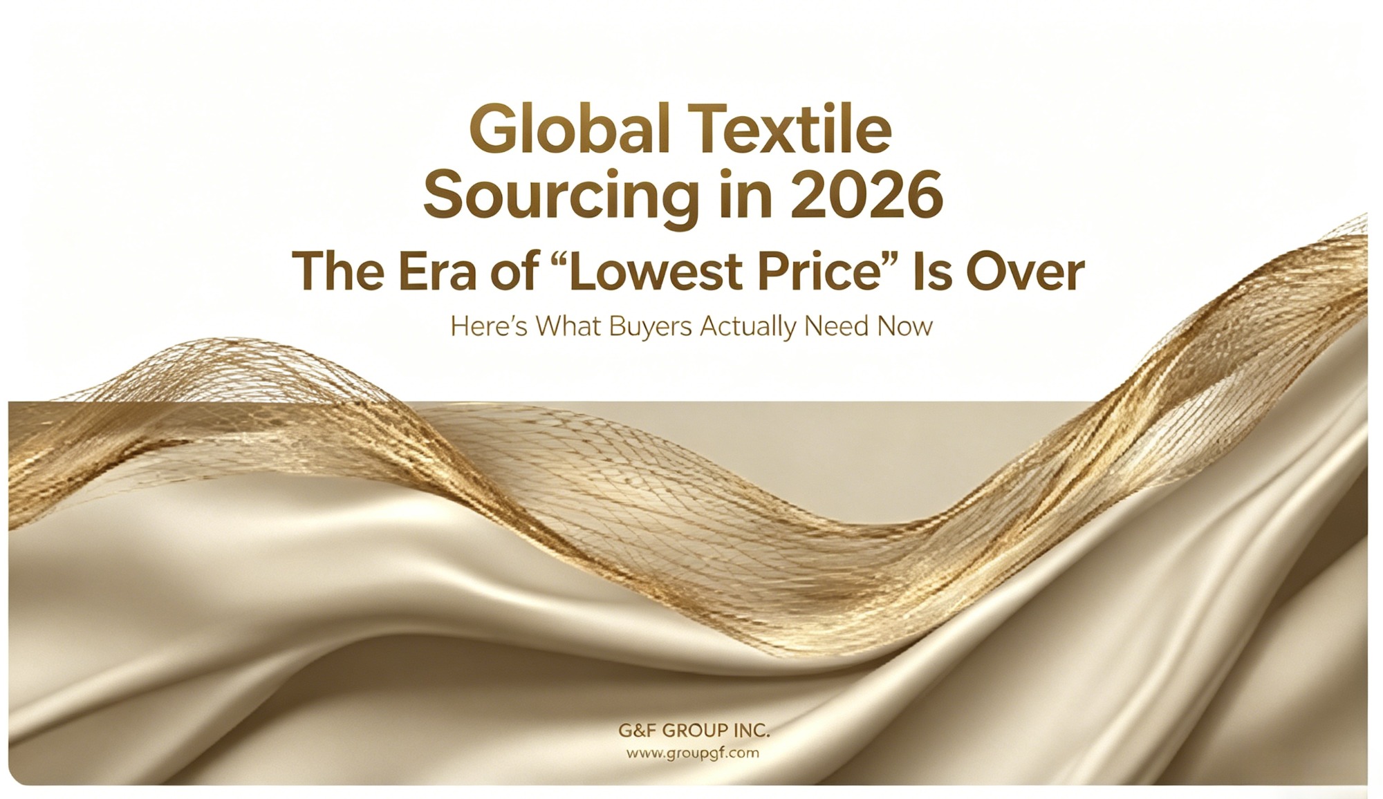 Global Textile Sourcing in 2026: The Era of “Lowest Price” Is Over. Here’s What Buyers Actually Need Now.