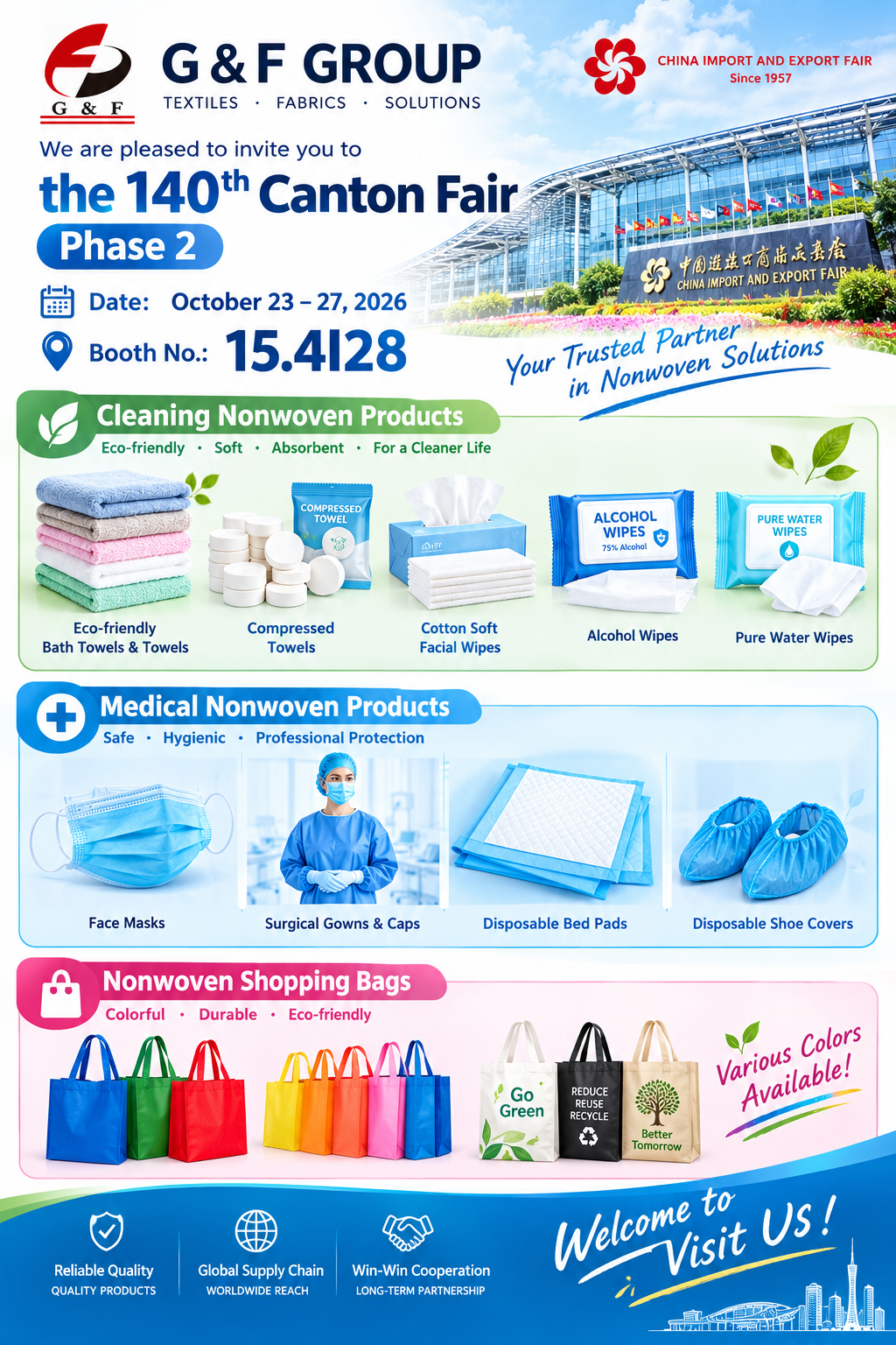 We are excited to meet you at **the 140th Canton Fair!**