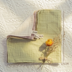 Custom Made Organic Muslin Washcloths Set for Babies