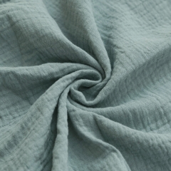 Wholesale Organic Cotton Double Gauze Muslin Fabric - Sage