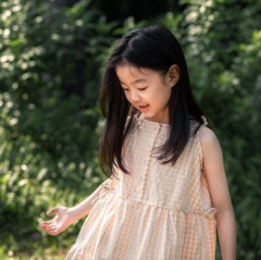 Seersucker Gingham Summer Dress | Customizable Fabrics and Style