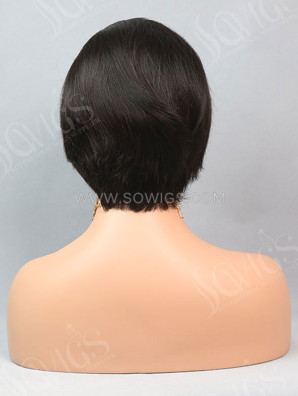 180% Density Full Lace Wigs Bob Wigs Straight Hair Virgin Human Hair Natural Color