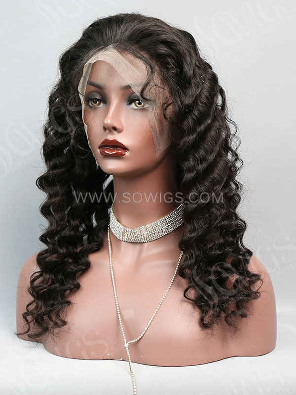 130% Density 360 Lace Frontal Deep Wave Human Hair