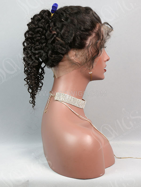 130% Density 360 Lace Frontal Italian Curly Human Hair