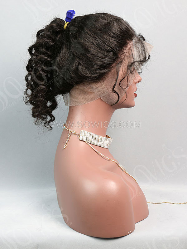 130% Density 360 Lace Frontal Deep Wave Human Hair