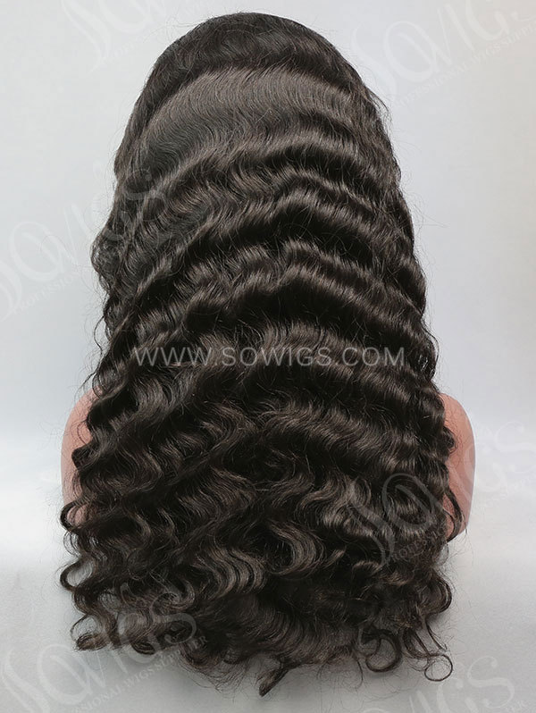 130% Density 360 Lace Wigs Loose Wave Virgin Human Hair Natural Color