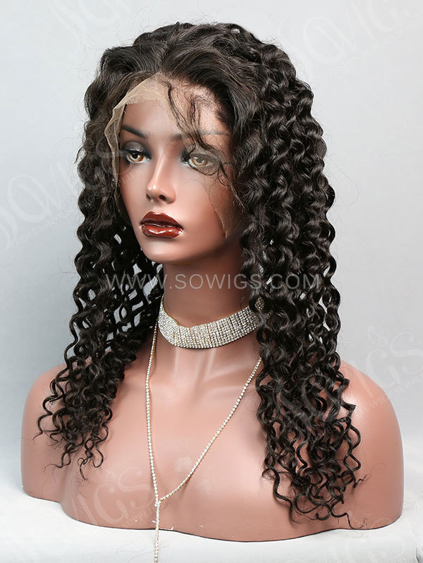 130% Density 360 Lace Frontal Italian Curly Human Hair