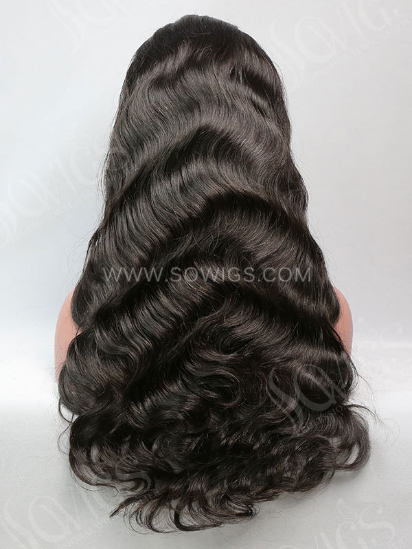 180% Density 360 Lace Wigs Body Wave Virgin Human Hair Natural Color