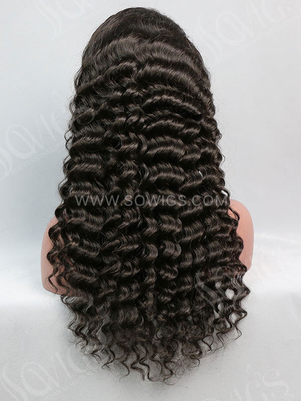 180% Density 360 Lace Wig Deep Wave 100% Human Hair Lace Frontal Wigs