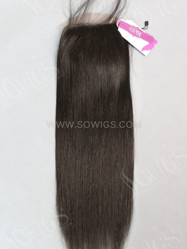 4*4 Silk Base Closure Straight Human Hair