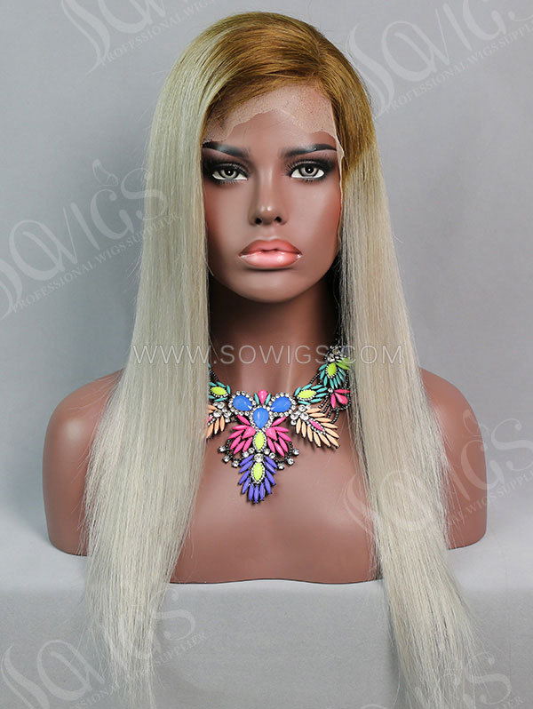 Customize Wig — 130% Density Lace Frontal Wig Straight Human Hair