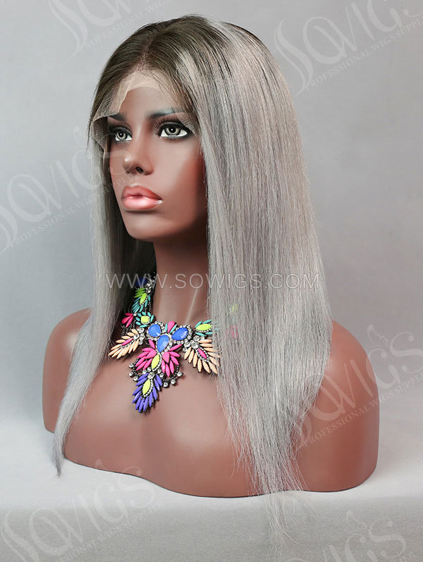 Customize Wig — 130% Density Lace Frontal Wig Straight Human Hair