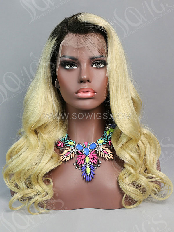 Customize Wig — 300% Density Lace Frontal Wig Wave Human Hair