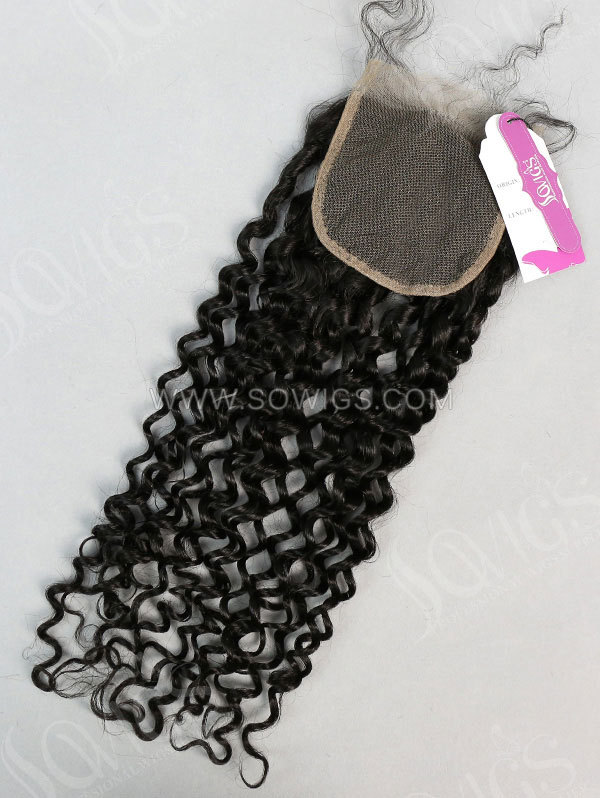 4*4 Lace Closure Kinky Curly Human Hair