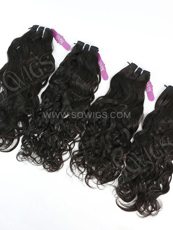 4 Bundles Natural Wave Human Virgin Hair 