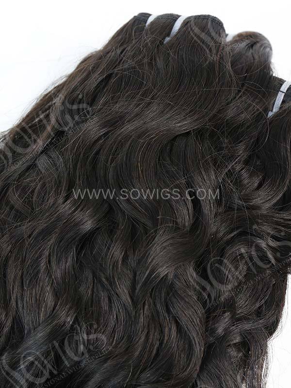 3 Bundles with Lace Base Closure Brazilian Natural Wave Human Virgin Hair 