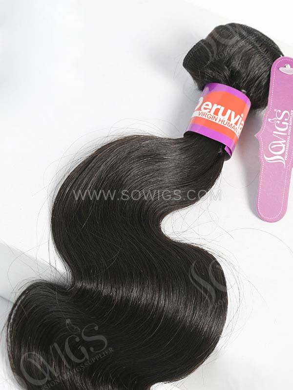 2 or 3 Bundles with 360 Lace Frontal Body Wave Human Virgin Hair Extension Natural Color