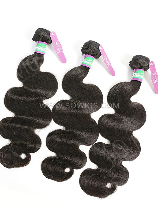 3 Bundles Brazilian Body Wave Human Virgin Hair 