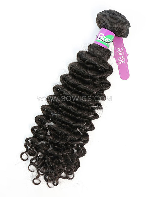 1 Bundle Brazilian Deep Curly Human Virgin Hair 