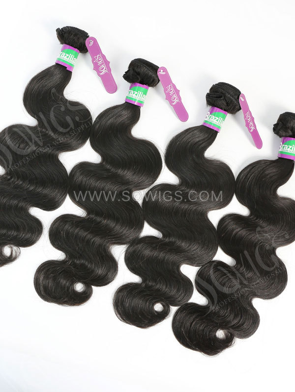 4 Bundles Brazilian Body Wave Human Virgin Hair 