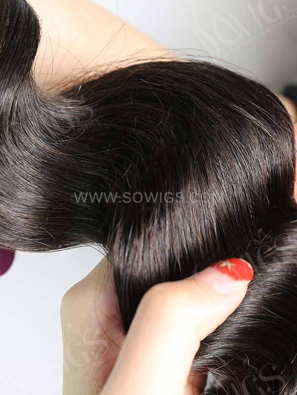 3 Bundles with Frontal Brazilian Loose Wave Human Virgin Hair 