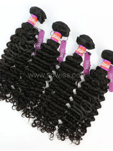 4 Bundles Deep Culry Human Virgin Hair 