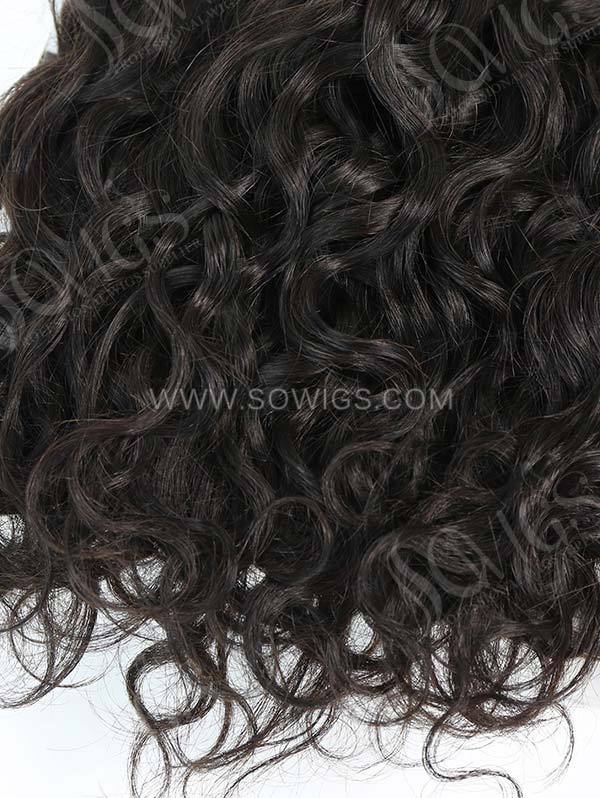 3 Bundles with Lace Base Closure Brazilian Natural Wave Human Virgin Hair 