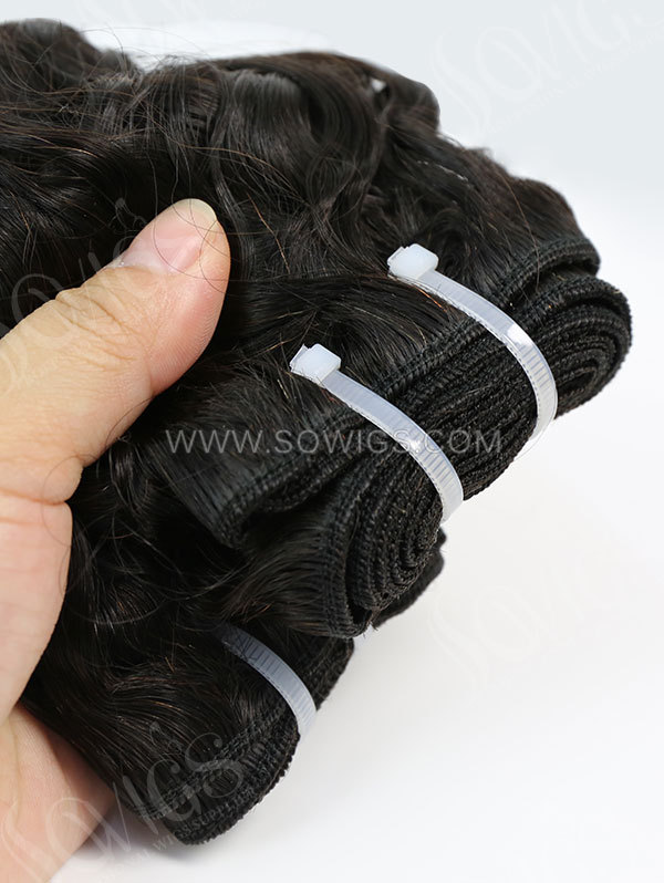 2 or 3 Bundles with 360 Frontal Brazilian Italian Curly Human Virgin Hair 