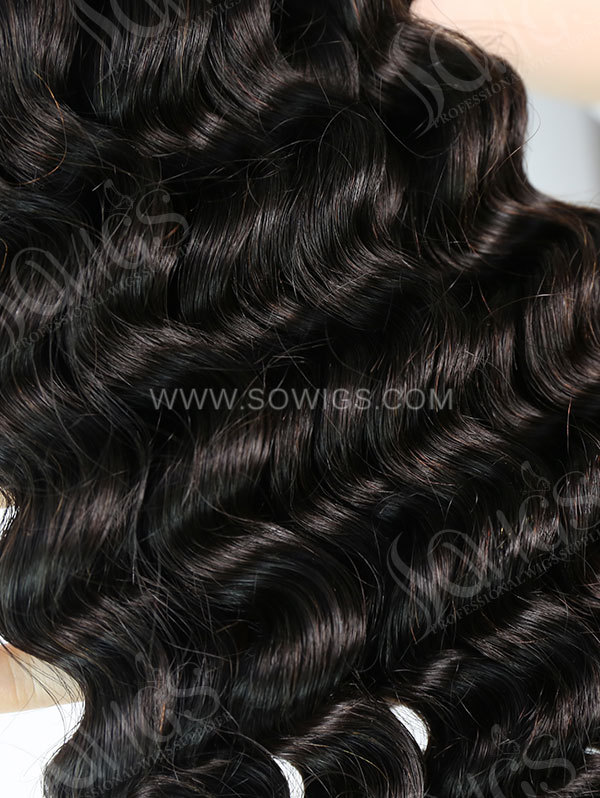3 Bundles with Frontal Brazilian Deep Wave Human Virgin Hair 