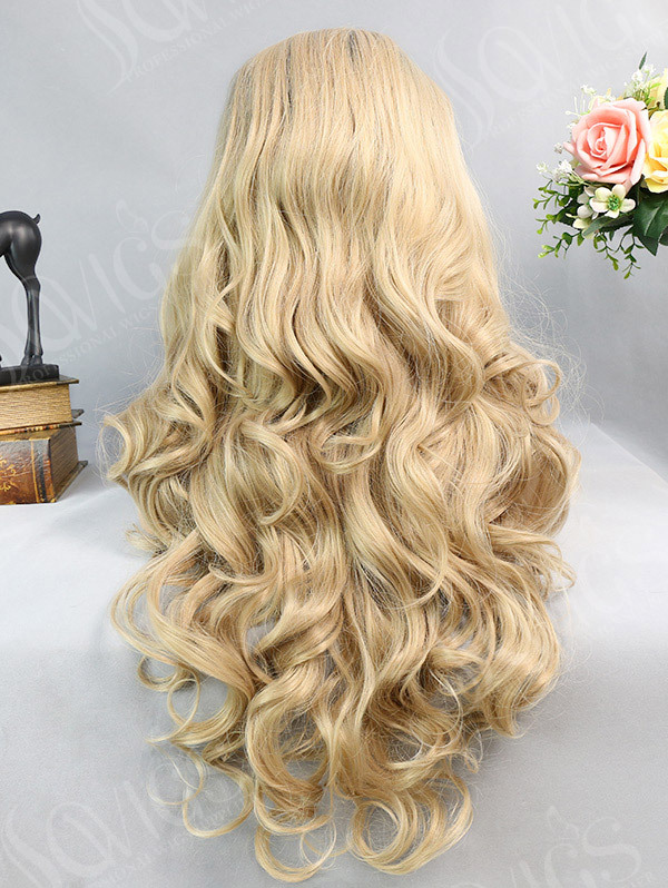 Synthetic Lace Front Wig Wave Beauty Blonde Color Hair