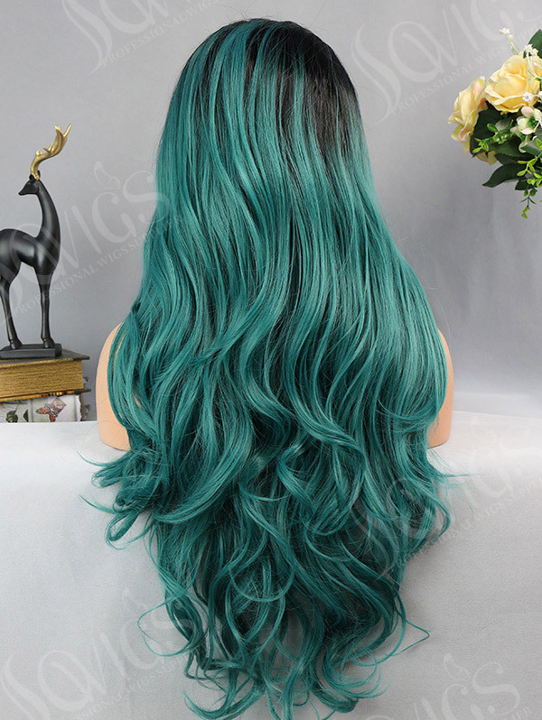 Synthetic Lace Front Wig Wave Magical Mermaid Color Hair