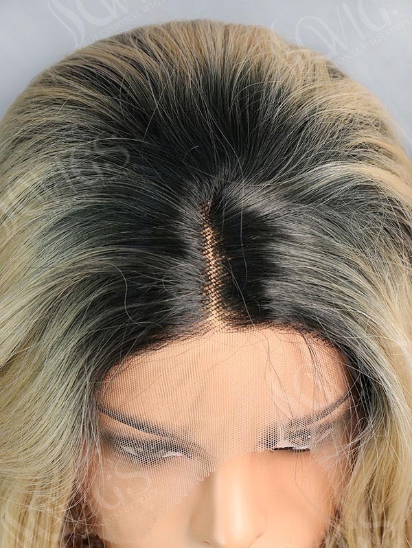 Synthetic Lace Front Wig Wave Beauty Blonde Color Hair