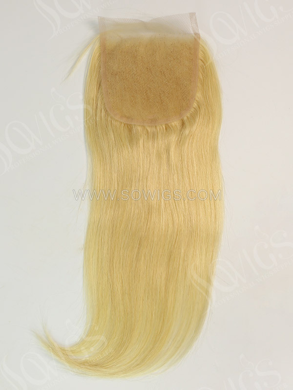 4*4 Lace Closure 613 Color Straight Human Hair