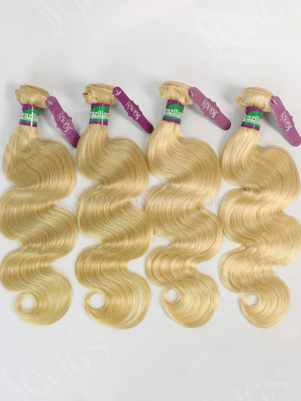 4 Bundles Brazilian 613 Color Body Wave Human Hair 
