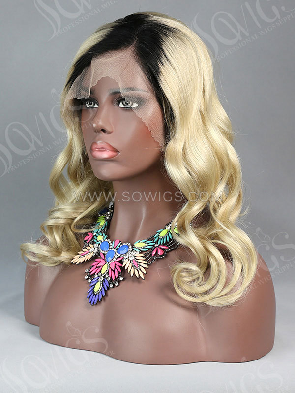 Customize Wig — 130% Density Lace Frontal Wig Wave Human Hair