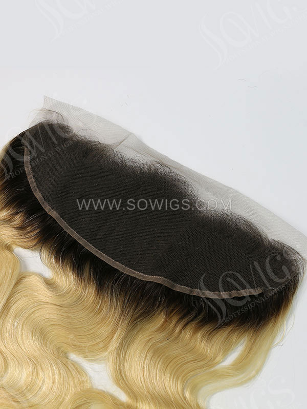 13*4 Lace Frontal 1B/613 Blonde Color Body Wave Human Hair