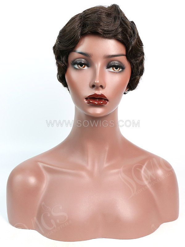 150% Density Lace Front Wig Short Bob Wave Human Hair