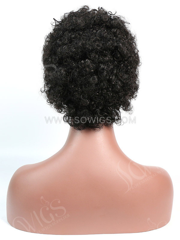 150% Density Lace Front Wig Short Bob Small Curly Human Hair