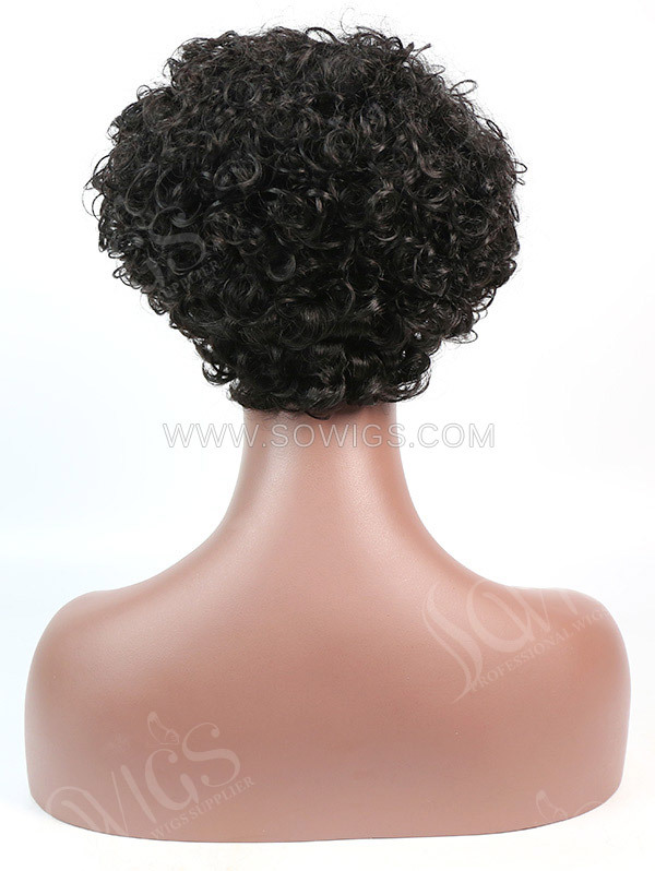 150% Density Lace Front Wig Short Bob Curly Human Hair