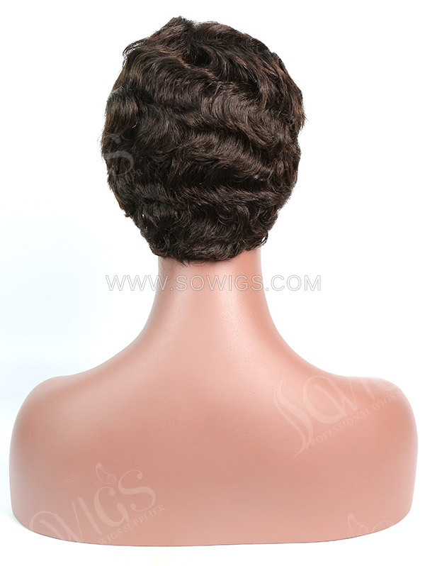 150% Density Lace Front Wig Short Bob Wave Human Hair