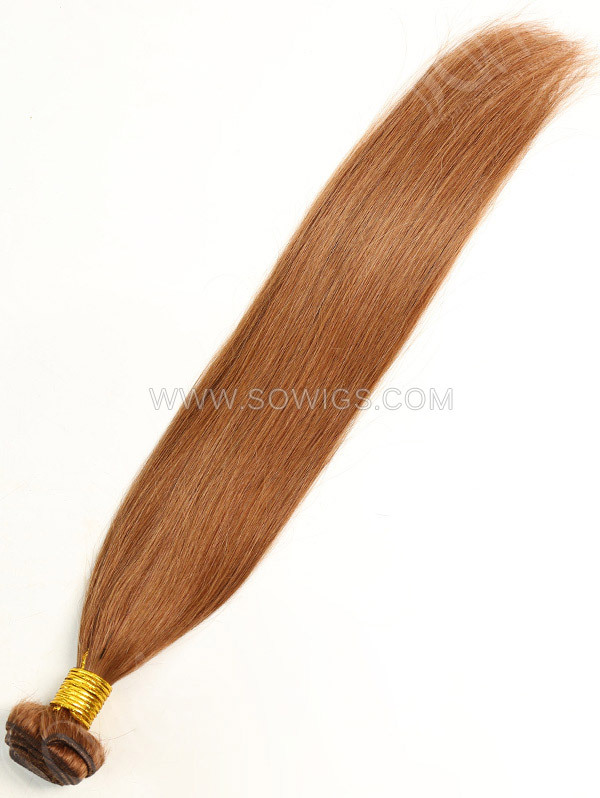 1 Bundle Brazilian #30 Color Straight Human Hair 